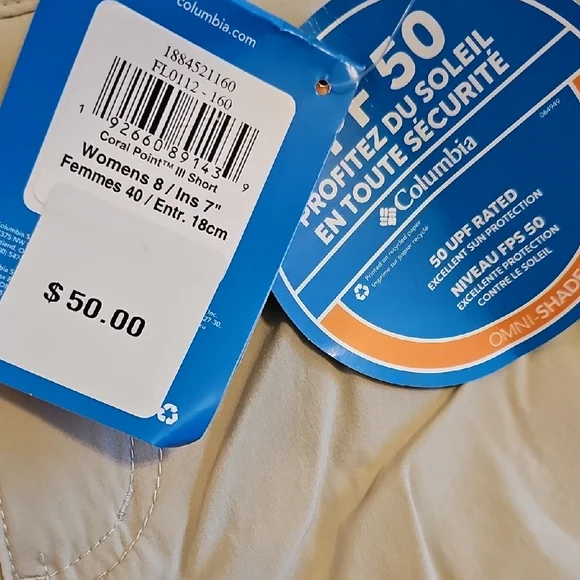 Columbia Women's Beige Cargo Shorts - Picture 3 of 5